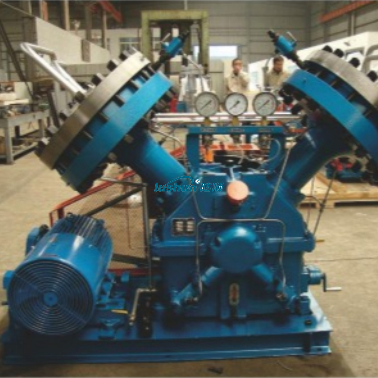 Diaphragm hydrogen compressor for hydrogen refueling station